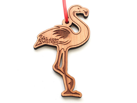 Bascom Hill Lawn Flamingo Madison Wisconsin Ornament