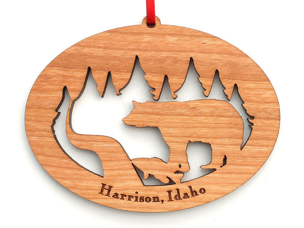 Birds Nest Harrison Bear Alt Custom Ornament