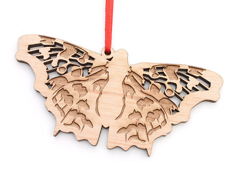 Eastern Comma Butterfly Ornament - Nestled Pines