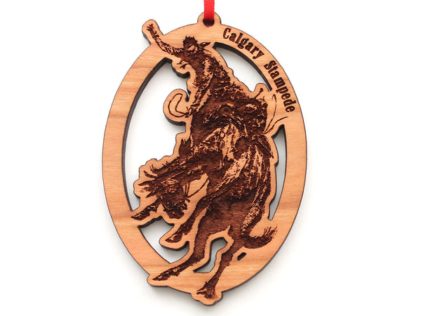 Calgary Stampede Bucking Bronco Oval Ornament