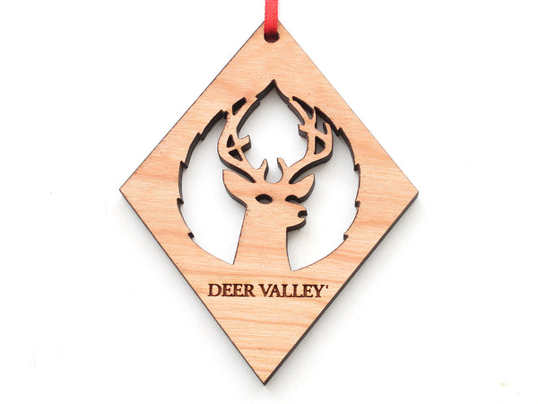 Black Diamond Deer Valley Logo Cut Out Ornament