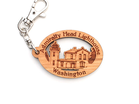 Admiralty Head Lighthouse Custom Key Chain - Nestled Pines