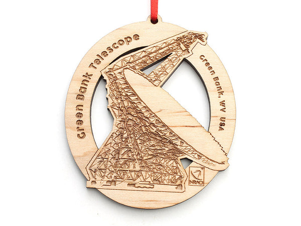 Green Bank Telescope Oval Ornament - Nestled Pines
