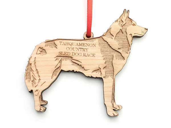 Husky Ornament ND - Nestled Pines