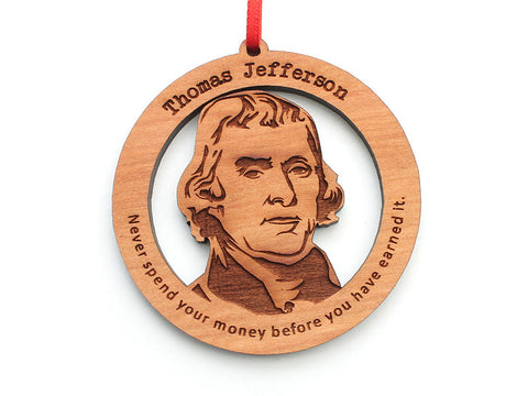 Thomas Jefferson Ornament - Nestled Pines