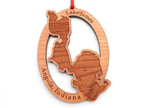 City of Angola Lake James Custom Ornament - Nestled Pines