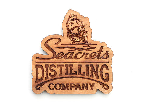 Seacrets Distilling Company Logo Magnet