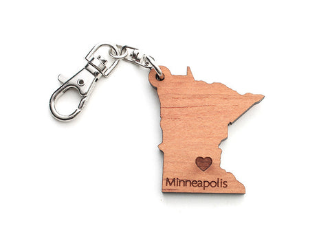 Minnesota State Key Chain - Nestled Pines