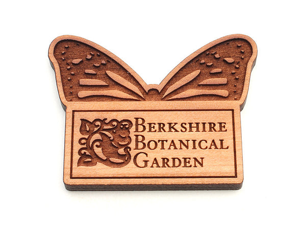 Berkshire Botanical Garden Monarch Butterfly with Logo Magnet