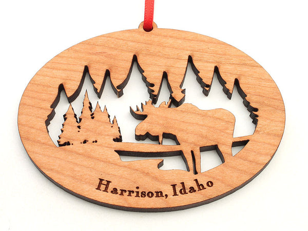 Birds Nest Harrison Moose Alt Custom Ornament