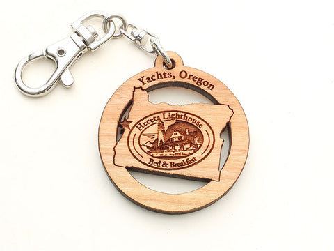 Heceta Lighthouse Yachats Oregon State Key Chain