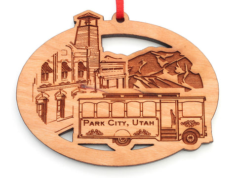 Park City Museum City Scene Oval Ornament