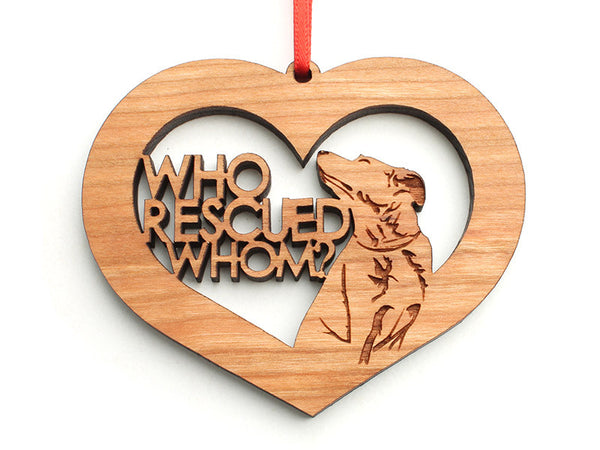 Blue Ridge Rescue Dog Ornament Revised - Nestled Pines