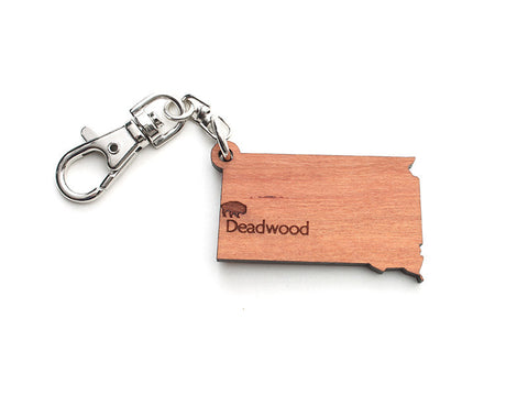 South Dakota State Key Chain - Nestled Pines