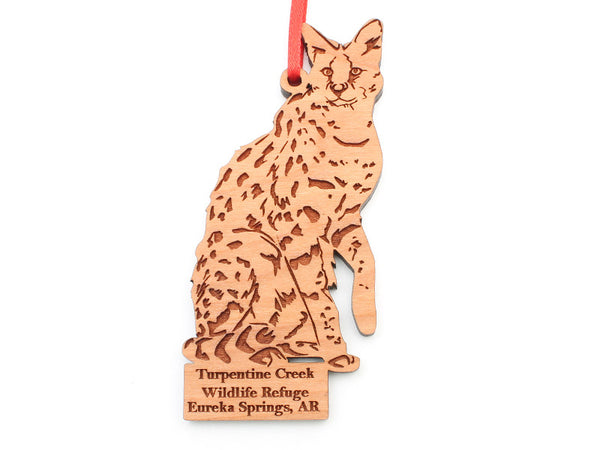 Turpentine Creek Serval Ornament