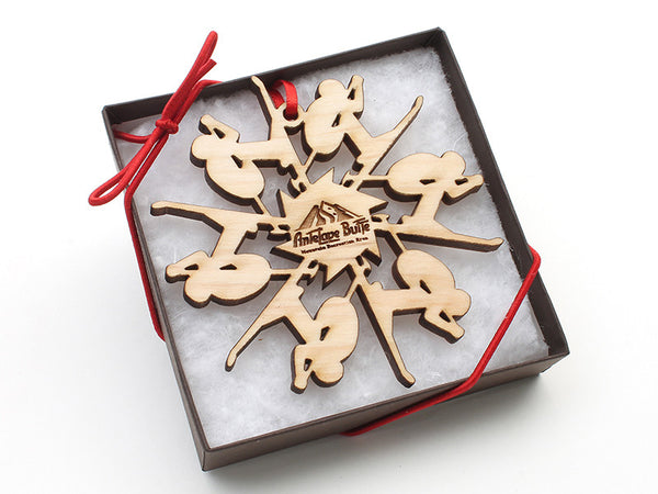 Antelope Butte Skier Ornament - Nestled Pines