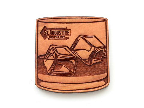St Augustine Distillery Rocks Glass Magnet