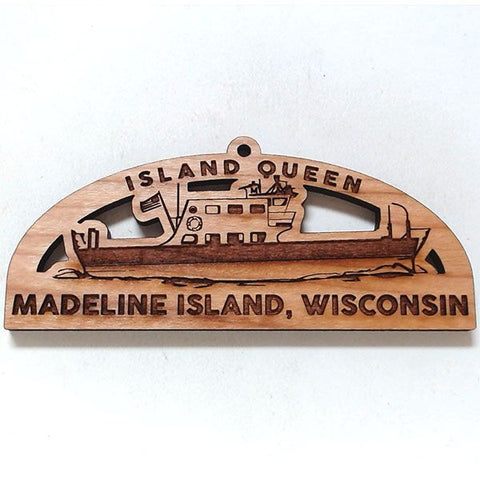 Ferry Boat Island Queen Ornament