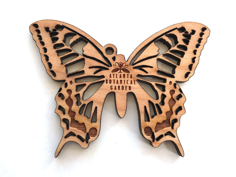 Swallowtail Butterfly Ornament with Logo Name Drop