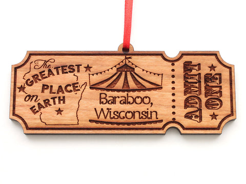 Serenity Spa Admit One Ticket Ornament