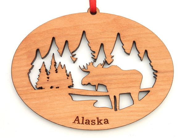 Alaska Moose Northwoods Ornament