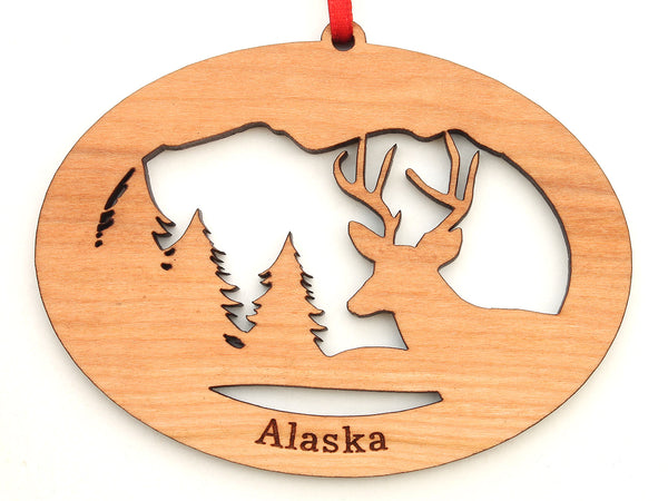 Alaska White-tailed Deer Northwoods Ornament