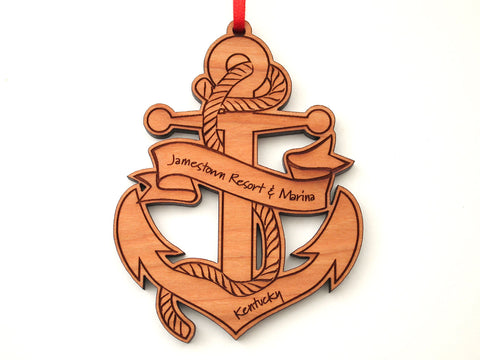 Jamestown Resort and Marina Anchor Ornament