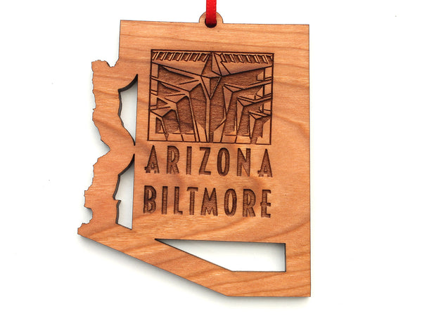 KSL Resorts Arizona Biltmore State Cut Out Ornament