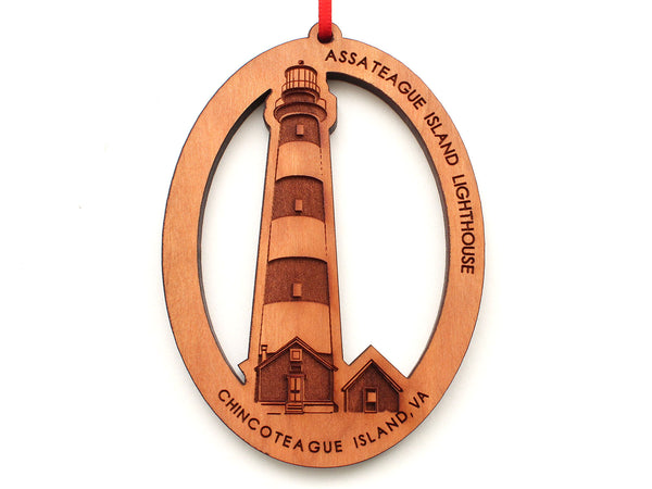 Assateague Island Lighthouse Ornament Oval