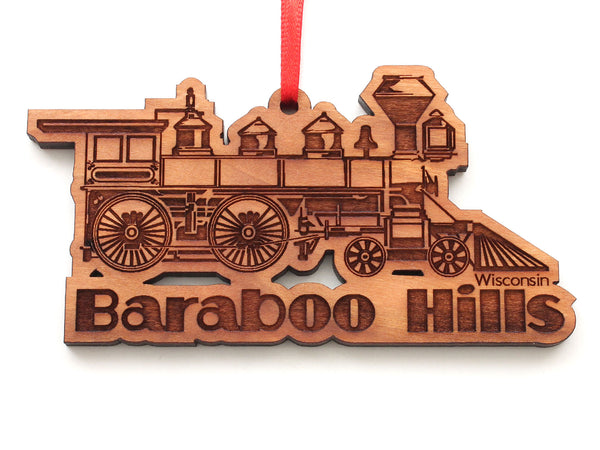Serenity Spa Baraboo Train Ornament