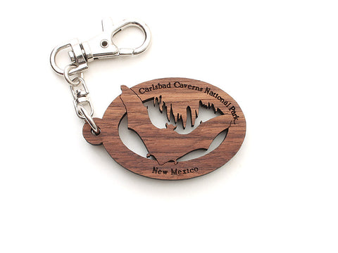 Carlsbad Caverns NP Bat Key Chain - Nestled Pines