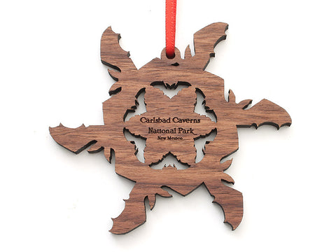Carlsbad Caverns NP Bat Flake Ornament - Nestled Pines