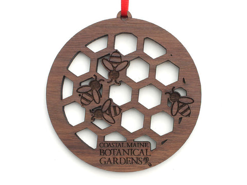 Coastal Maine Botanical Gardens Bee Circle Ornament
