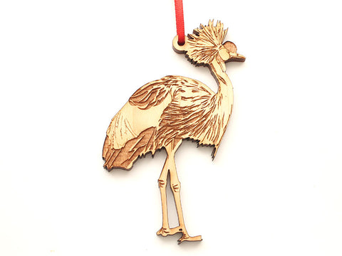 Black Crowned Crane Ornament