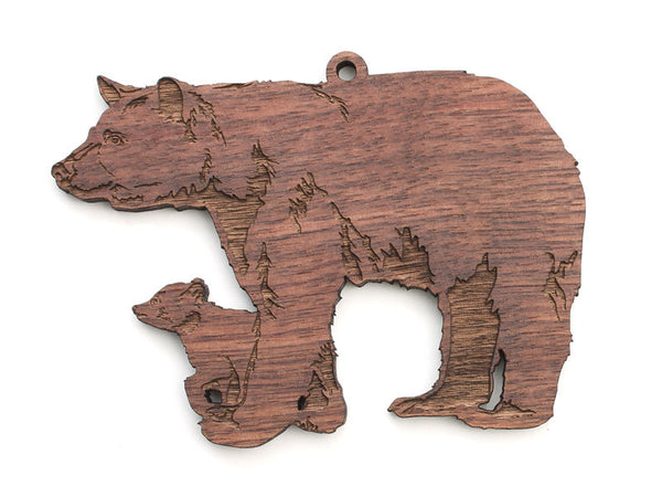 Black Bear with Cub Ornament - Nestled Pines
