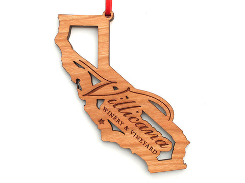 Villicana California State Logo Insert Ornament