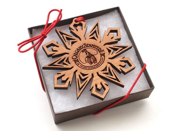 Calgary Stampede Snowflake Logo Ornament Gift Box