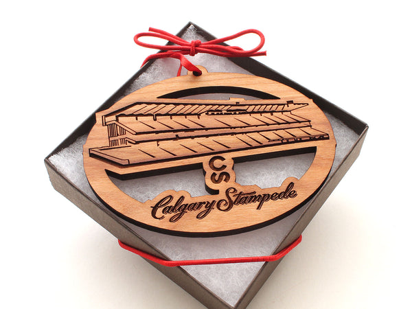 Calgary Stampede Grand Stand Oval Ornament Alt