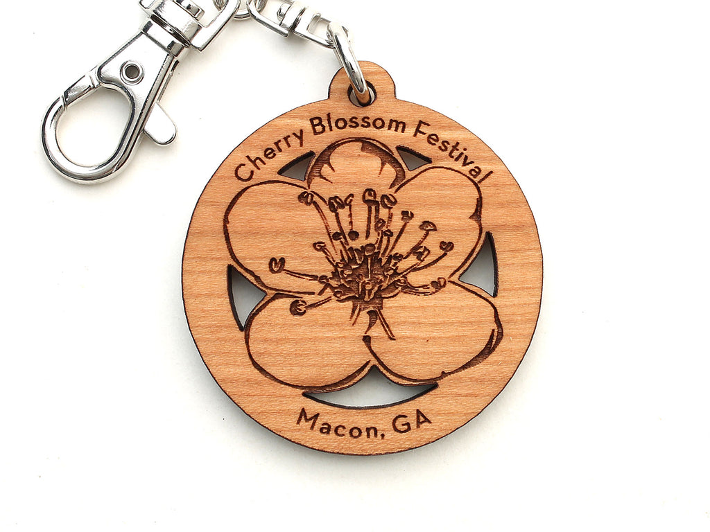 Cherry Blossom Festival Key Chain Nestled Pines