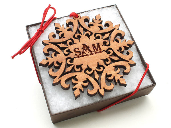 Steamboat Art Museum Medallion Snowflake Gift Box