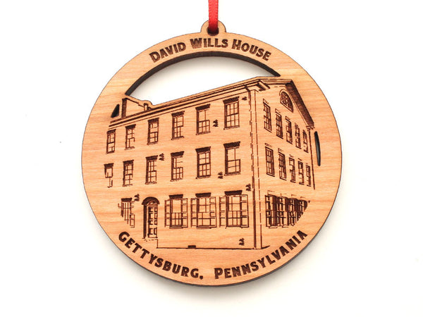 Gettysburg David Wills House Circle Ornament