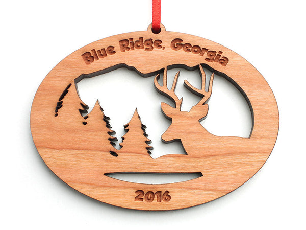 Blue Ridge Deer NW Ornament Alt - Nestled Pines