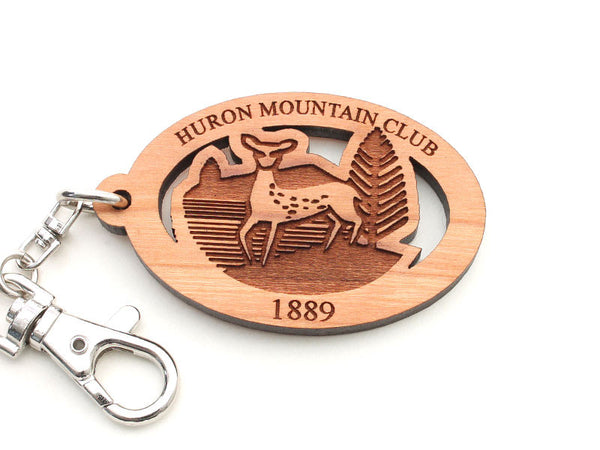 Huron Mountain Club Deer Key Chain