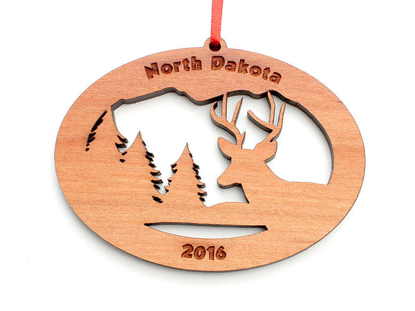 Northwoods Deer Ornament - Nestled Pines