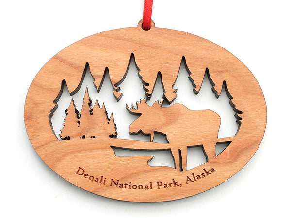 Denali Moose NW Ornament - Nestled Pines