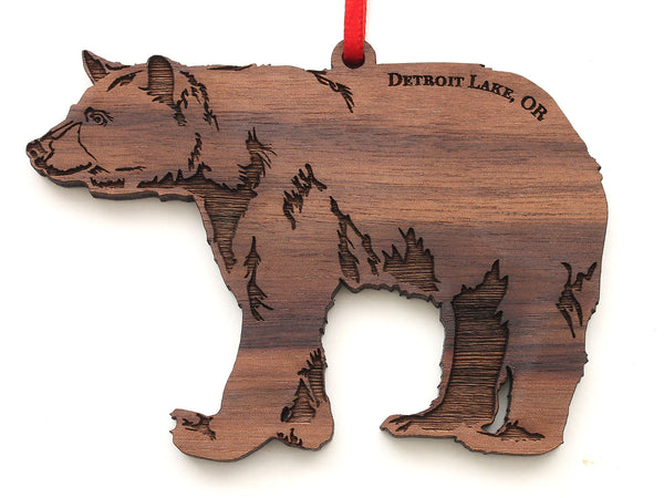Detroit Lake Black Bear Ornament