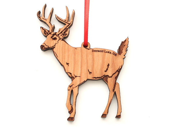 Detroit Lake White-tailed Deer Ornament