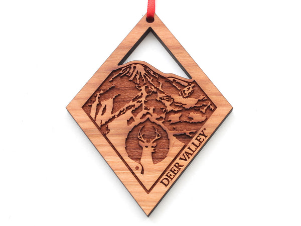 Black Diamond Deer Valley Trail Engraved Ornament