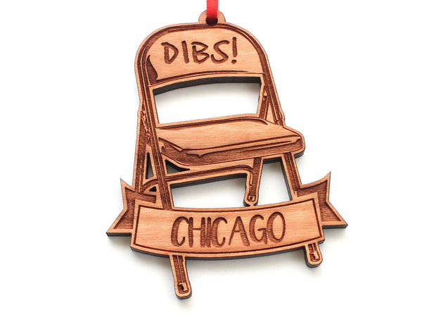 Dibs Chicago No Parking Folding Chair Ornament