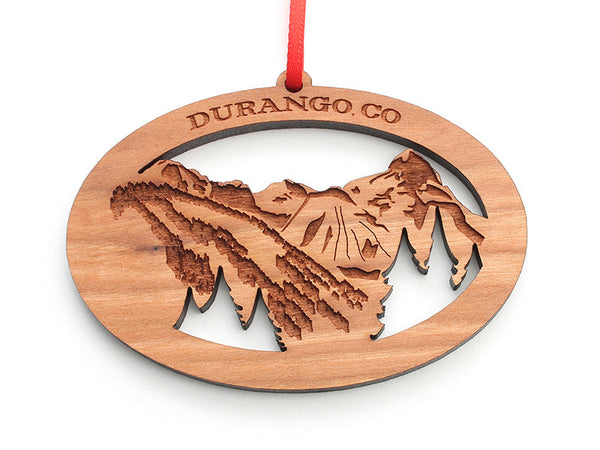 Durango Mountain View Custom Ornament - Nestled Pines